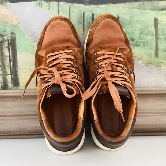 Allen Edmonds Men’s 11 D Canyon Weatherproof Runner Sap Brown Suede Vibram Sole - Picture 16 of 16